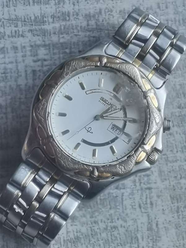 MENS VIINTAGE 1995 SEIKO KINETIC INDICATOR WATCH _READ DESCRIPTION
