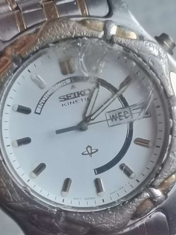 MENS VIINTAGE 1995 SEIKO KINETIC INDICATOR WATCH _READ DESCRIPTION