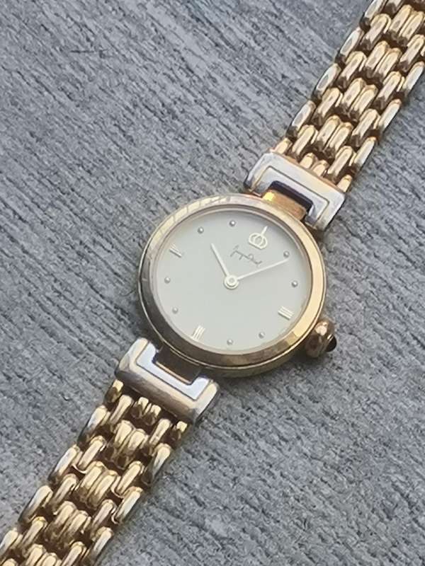 JACQUES FAREL LADIES GOLD PLATED WATCH IN EXCELLENT WORKING CONDITION
