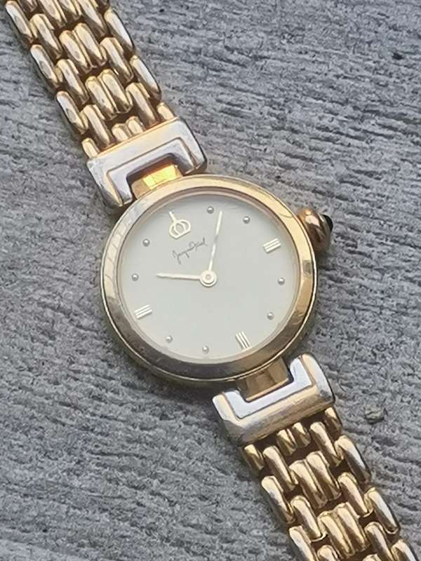 JACQUES FAREL LADIES GOLD PLATED WATCH IN EXCELLENT WORKING CONDITION