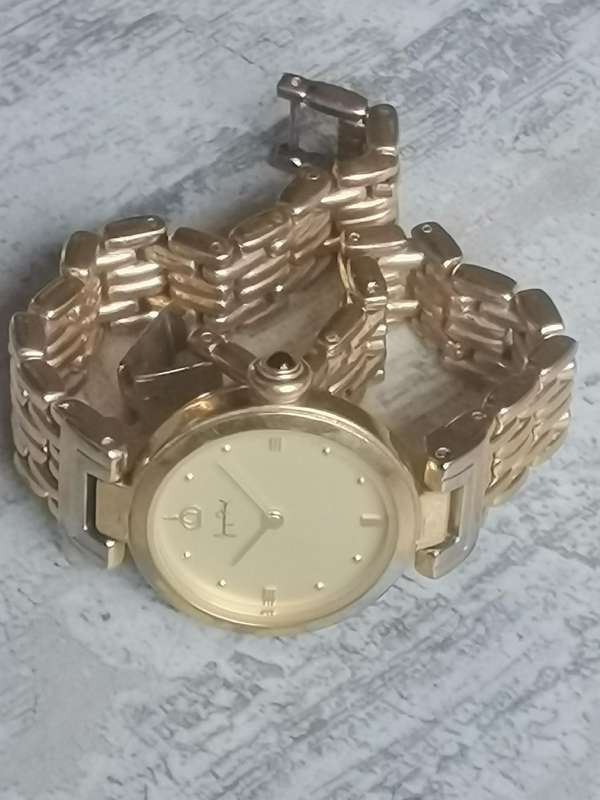 JACQUES FAREL LADIES GOLD PLATED WATCH IN EXCELLENT WORKING CONDITION