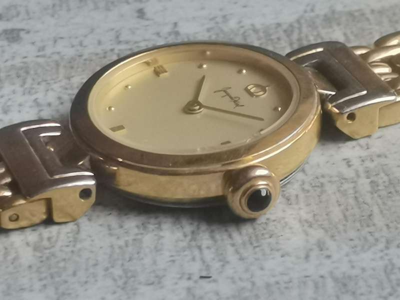 JACQUES FAREL LADIES GOLD PLATED WATCH IN EXCELLENT WORKING CONDITION