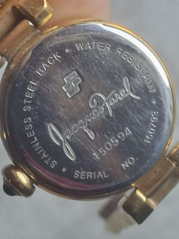 JACQUES FAREL LADIES GOLD PLATED WATCH IN EXCELLENT WORKING CONDITION