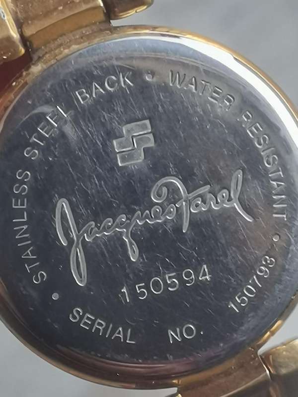 JACQUES FAREL LADIES GOLD PLATED WATCH IN EXCELLENT WORKING CONDITION