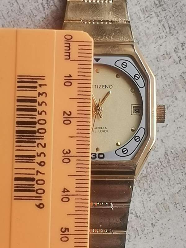 MENS VINTAGE ACITIZENO GOLD ELECTROPLATED WIND WATCH IN EXCELLENT WORKING CONDITION