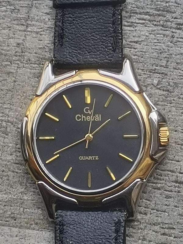 MENS CHEVAL 2 TONE WATCH IN EXCELLENT WORKING CONDITION