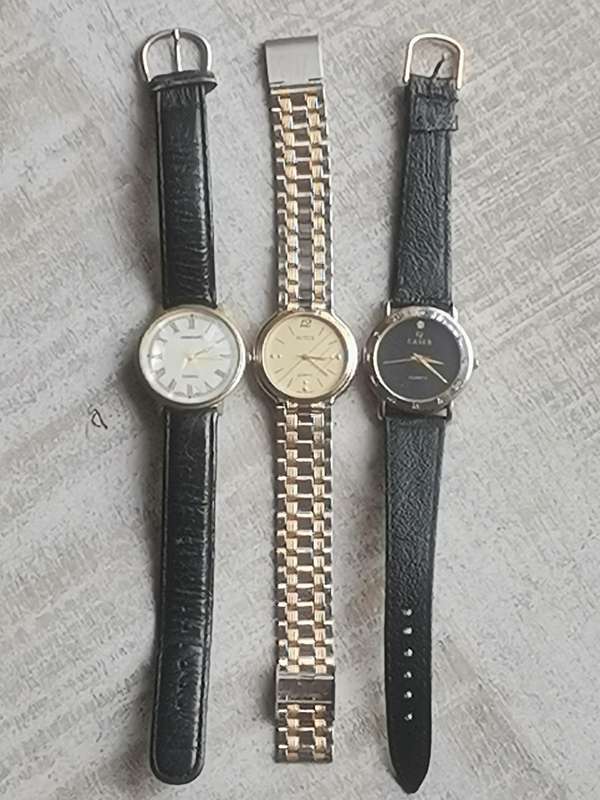 MENS  WATCH COLLECTION ALL IN EXCELLENT WORKING CONDITION - BIDDING FOR ALL 3 WATCHES
