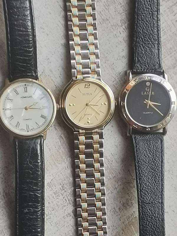 MENS  WATCH COLLECTION ALL IN EXCELLENT WORKING CONDITION - BIDDING FOR ALL 3 WATCHES