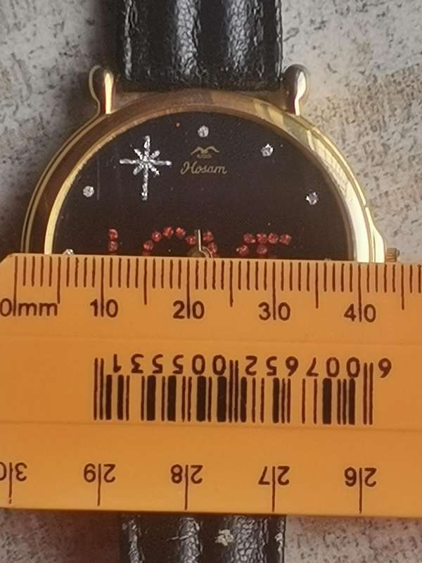 STUNNING HUGE DIAL LADIES GOLD PLATED WATCH IN EXCELLENT WORKING CONDITION