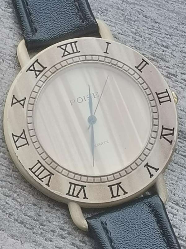STUNNING LADIES POISE WATCH WITH HUGE 45MM DIAL IN EXCELLENT WORKING CONDITION