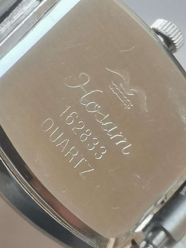 LADIES HOSAM STAINLESS STEEL WATCH WITH DAY/DATE FUNCTION IN EXCELLENT WORKING CONDITION