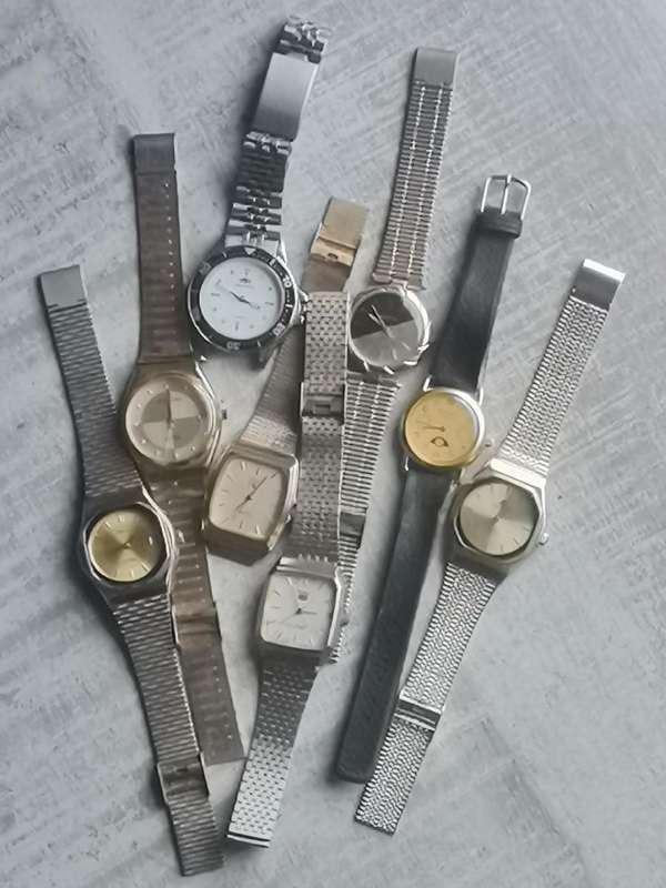 MENS VINTAGE WINDING WATCHES COLLECTION - MOST WORKS BIDDING FOR ALL 8 WATCHES