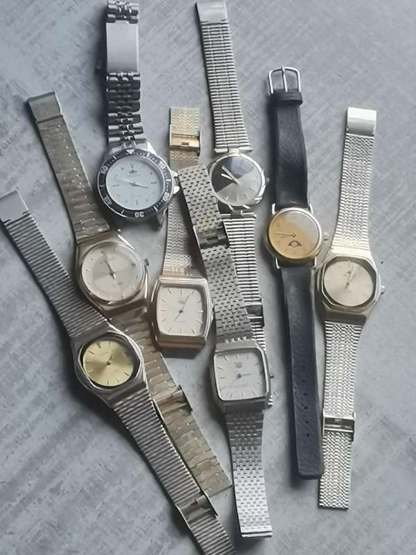 MENS VINTAGE WINDING WATCHES COLLECTION - MOST WORKS BIDDING FOR ALL 8 WATCHES