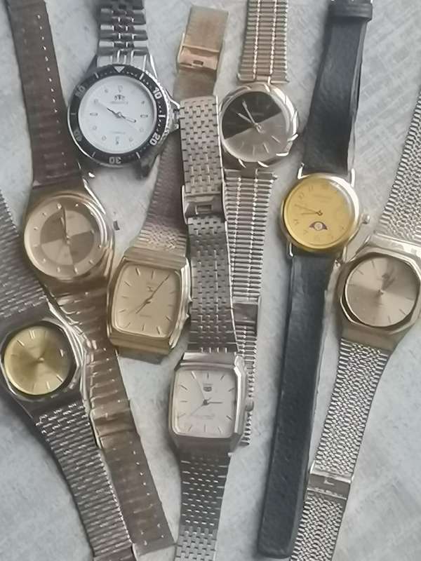 MENS VINTAGE WINDING WATCHES COLLECTION - MOST WORKS BIDDING FOR ALL 8 WATCHES