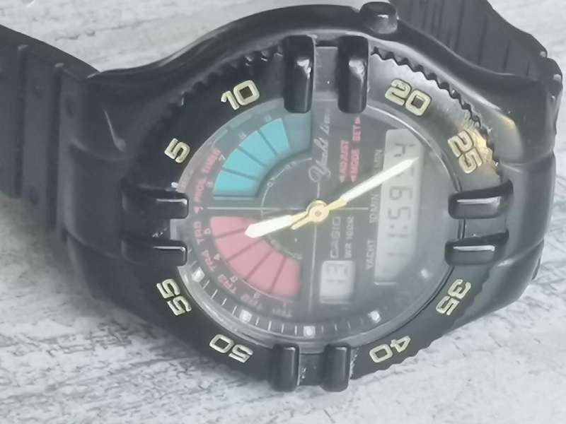 MENS VINTAGE CASIO YACHT TIMER AW-300 WATCH