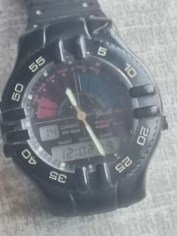 MENS VINTAGE CASIO YACHT TIMER AW-300 WATCH