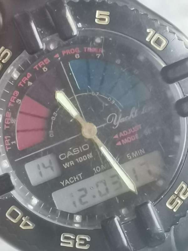MENS VINTAGE CASIO YACHT TIMER AW-300 WATCH