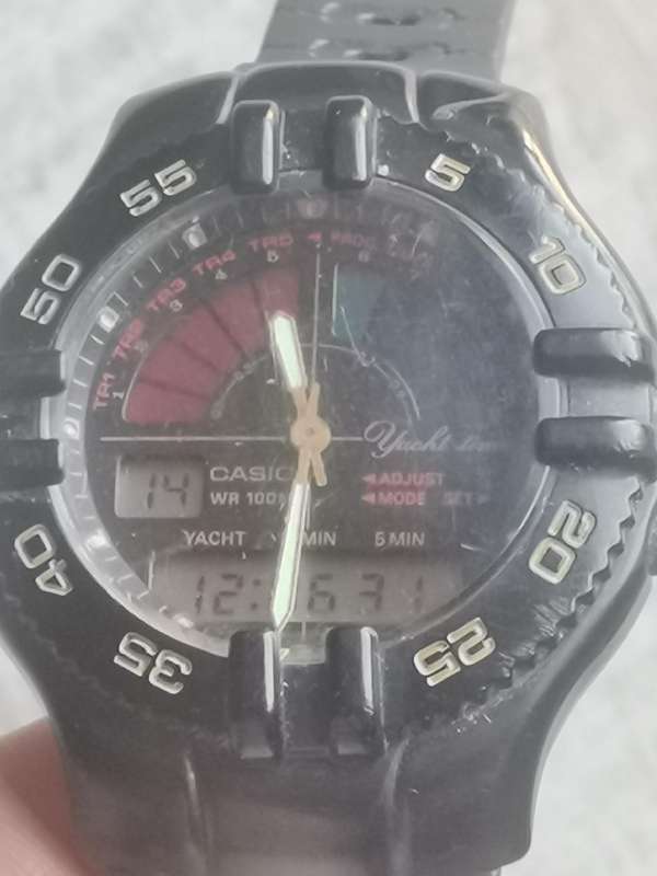 MENS VINTAGE CASIO YACHT TIMER AW-300 WATCH