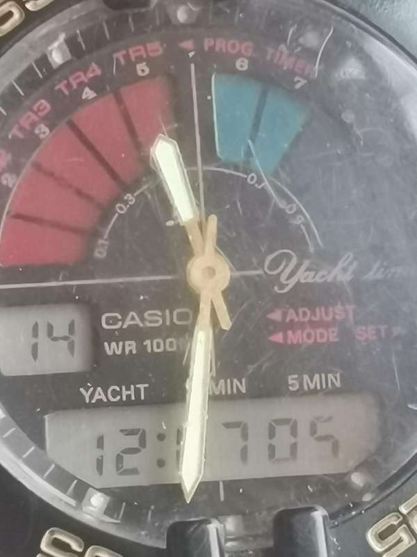 MENS VINTAGE CASIO YACHT TIMER AW-300 WATCH