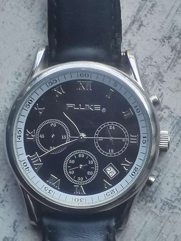 MENS FLUKE CHRONOGRAPH WATCH IN EXCELLENT WORKING CONDITION