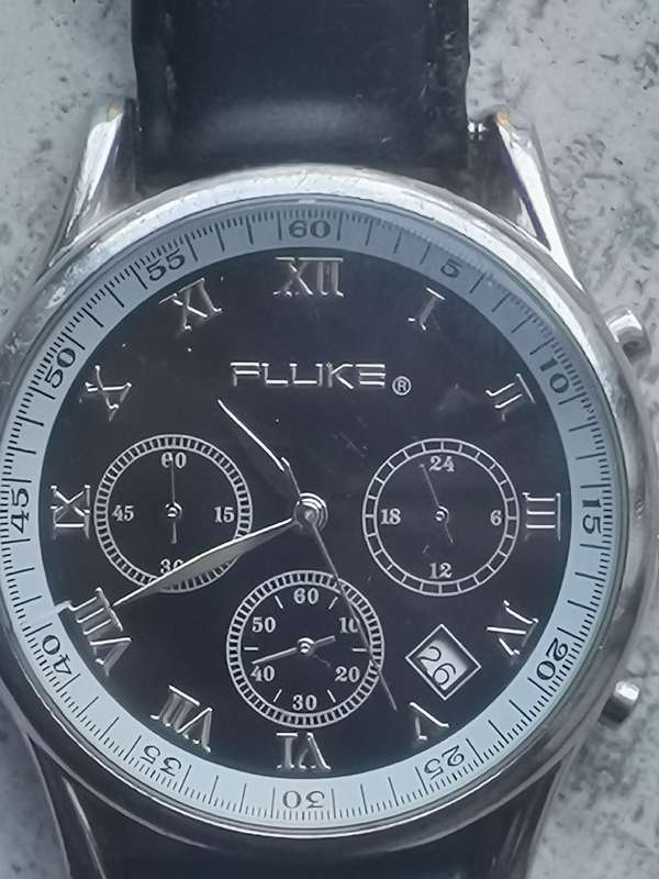 MENS FLUKE CHRONOGRAPH WATCH IN EXCELLENT WORKING CONDITION
