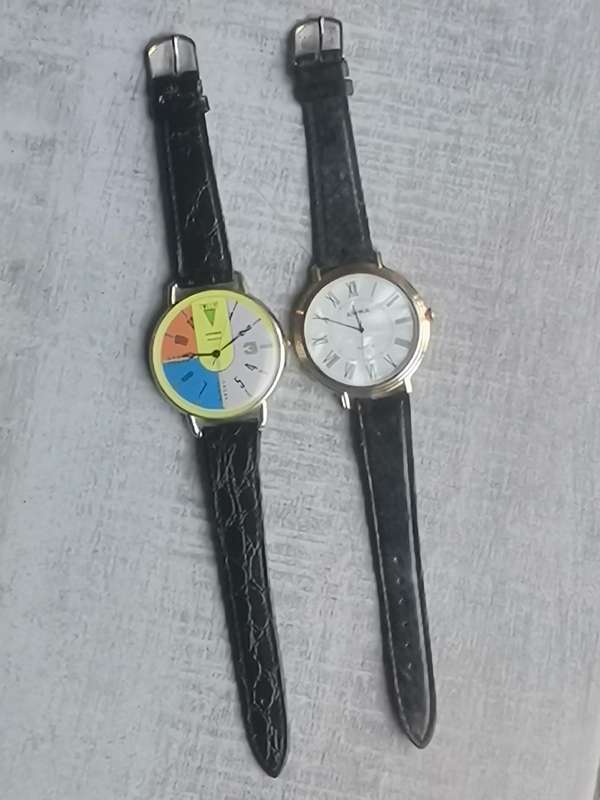 LADIES ASHIKA WATCH SET WITH HUGE DIALS IN EXCELLENT WORKING CONDITION - BIDDING FOR BOTH WATCHES
