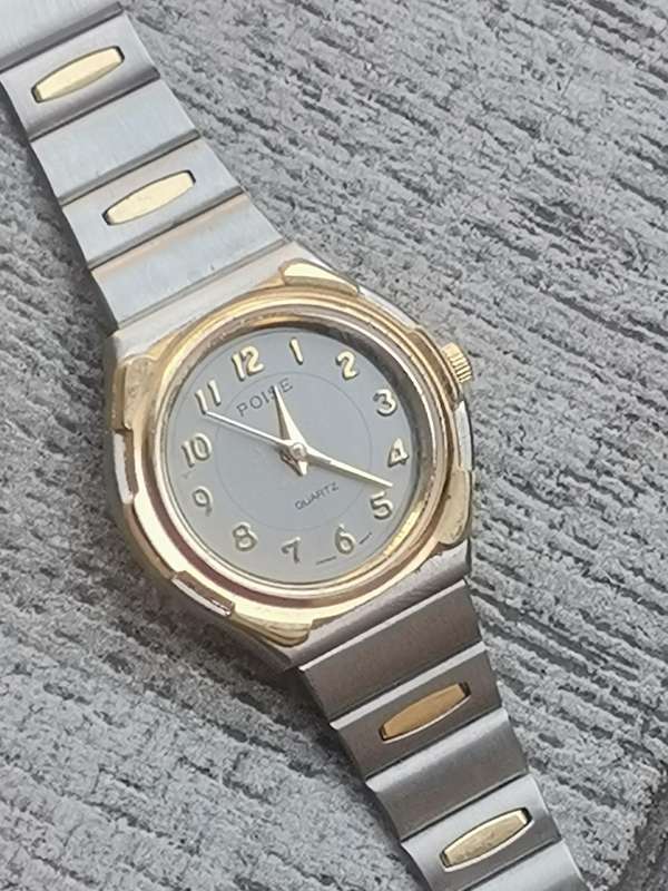 LADIES POISE TWO TONE WATCH IN EXCELLENT WORKING CONDITION
