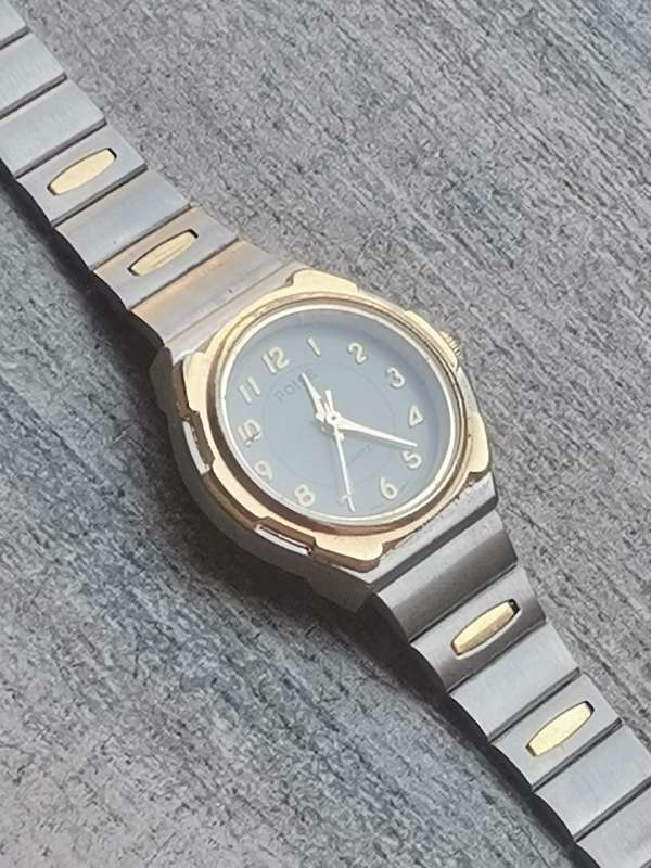 LADIES POISE TWO TONE WATCH IN EXCELLENT WORKING CONDITION