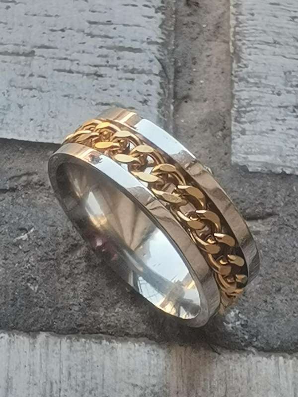 5 X MENS RINGS VARIOUS SIZES BIDDING FOR ALL