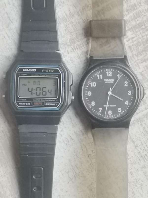 Men's Casio watches - bidding for both
