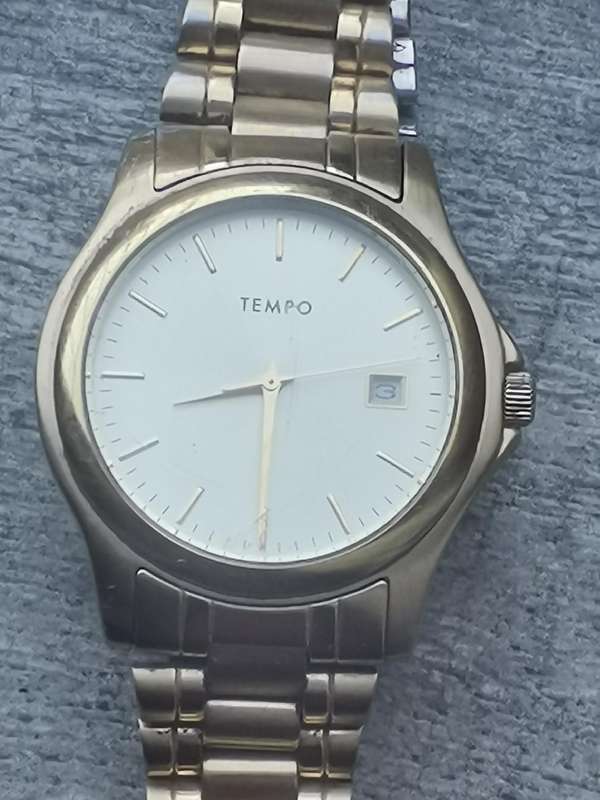 Men's Tempo Gold Plated Watch