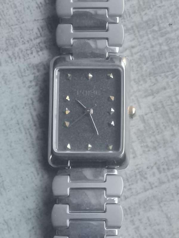 LADIES STAINLESS STEEL POISE WATCH IN EXCELLENT WORKING CONDITION