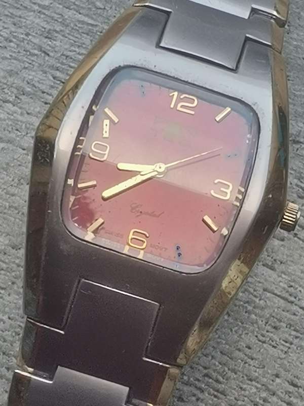 MENS TEC STAINLESS STEEL 2 TONE WATCH IN EXCELLENT WORKING CONDITION