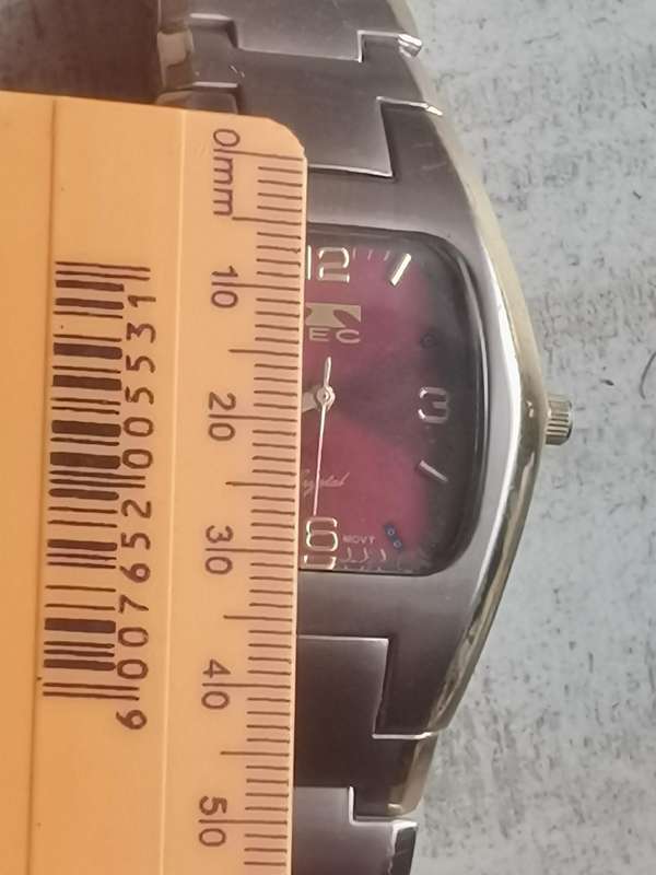 MENS TEC STAINLESS STEEL 2 TONE WATCH IN EXCELLENT WORKING CONDITION