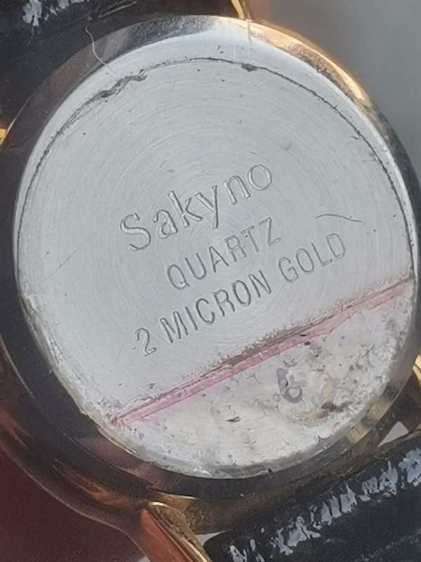 LADIES SAKYNO GOLD PLATED WATCH IN EXCELLENT WORKING CONDITION