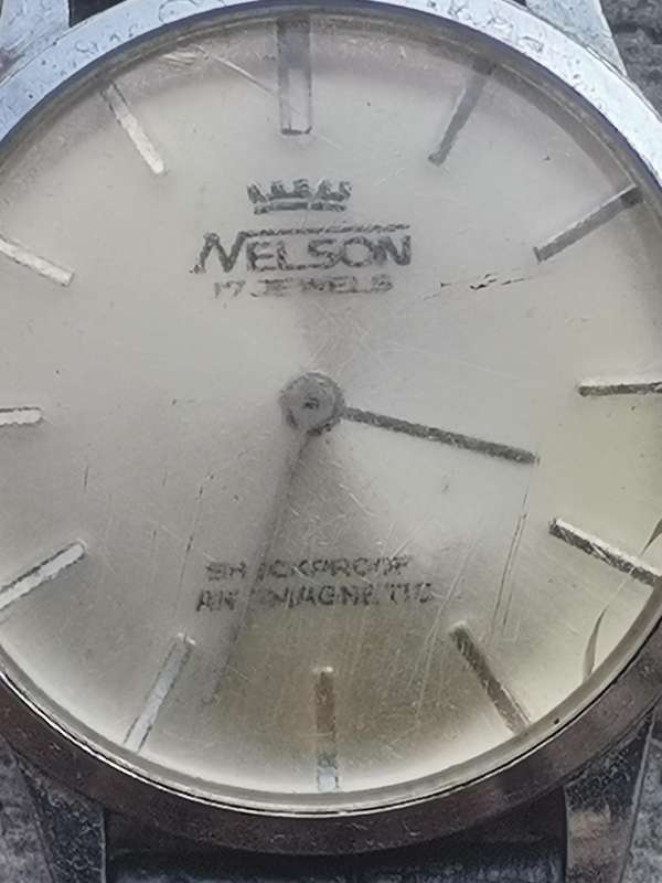 MENS VINTAGE NELSON 17 JEWELS WATCH IN GOOD WORKING CONDITION