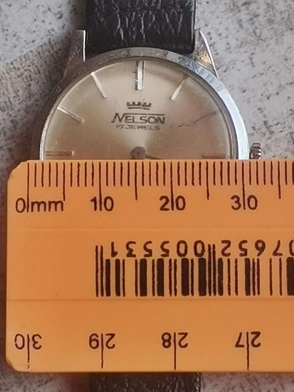 MENS VINTAGE NELSON 17 JEWELS WATCH IN GOOD WORKING CONDITION