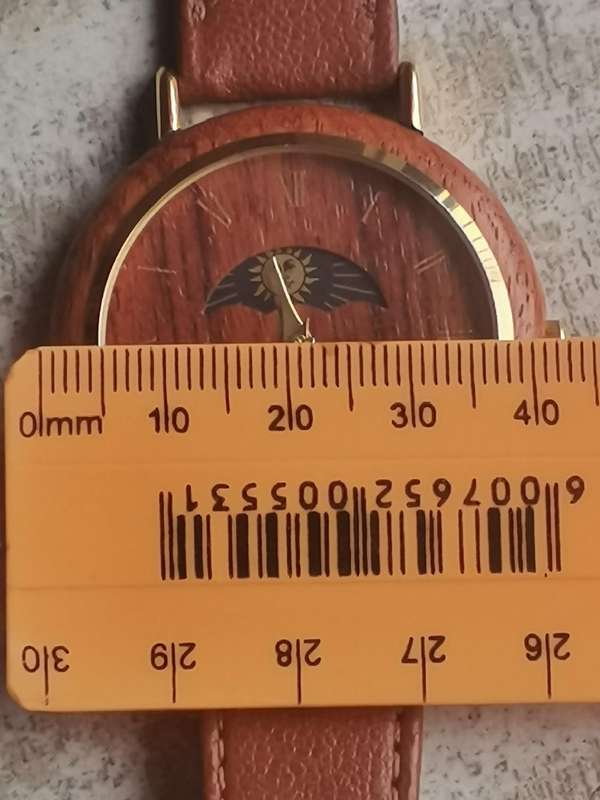MENS CHEVAL WOOD SUN AND MOON WATCH IN EXCELLENT WORKING CONDITION