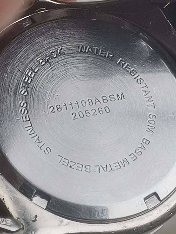 MENS FACET ALL STAINLESS STEEL WATCH IN EXCELLENT WORKING CONDITION