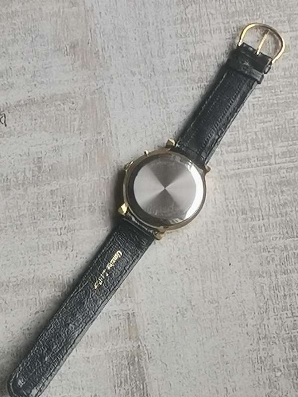 VINTAGE MENS LEGEND GOLF GOLD PLATED WATCH WITH FLICKERING LIGHTS IN EXCELLENT WORKING CONDITION