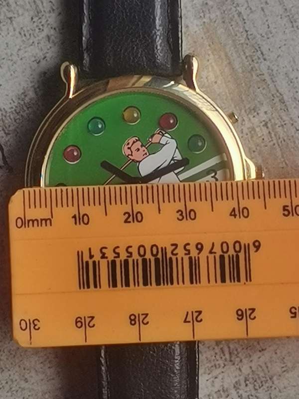 VINTAGE MENS LEGEND GOLF GOLD PLATED WATCH WITH FLICKERING LIGHTS IN EXCELLENT WORKING CONDITION