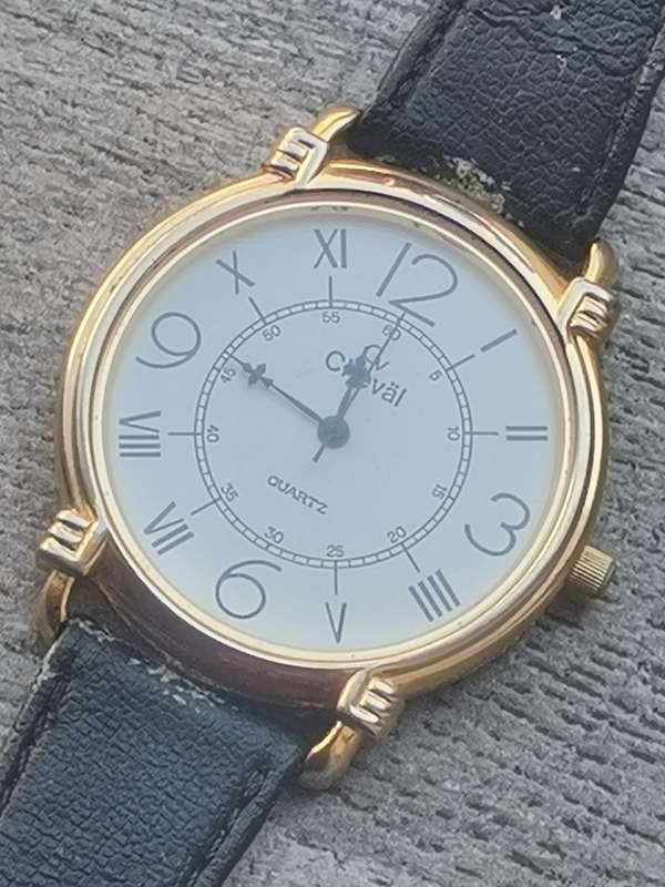MENS VINTAGE CHEVAL GOLD PLATED WATCH IN EXCELLENT WORKING CONDITION