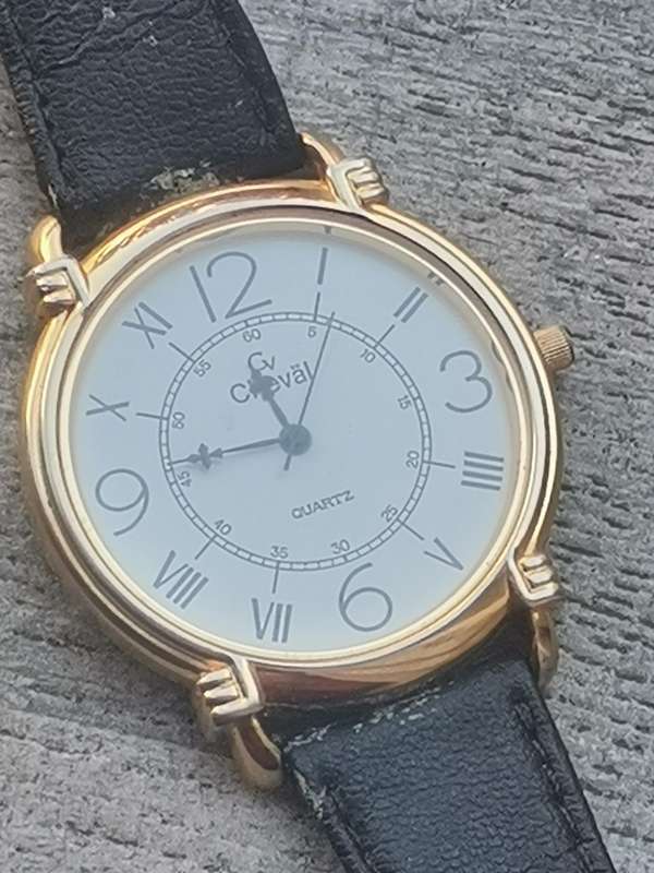 MENS VINTAGE CHEVAL GOLD PLATED WATCH IN EXCELLENT WORKING CONDITION