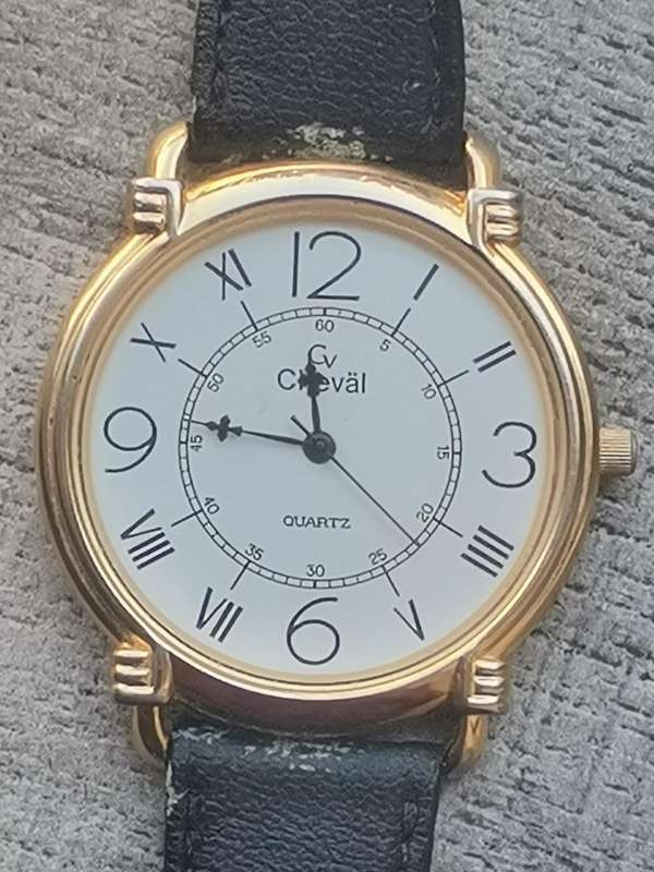 MENS VINTAGE CHEVAL GOLD PLATED WATCH IN EXCELLENT WORKING CONDITION