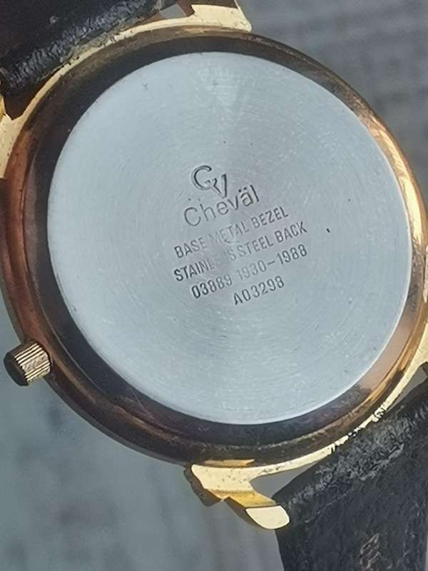 MENS VINTAGE CHEVAL GOLD PLATED WATCH IN EXCELLENT WORKING CONDITION