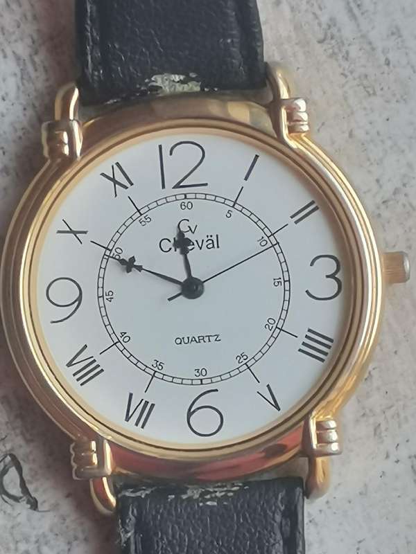 MENS VINTAGE CHEVAL GOLD PLATED WATCH IN EXCELLENT WORKING CONDITION