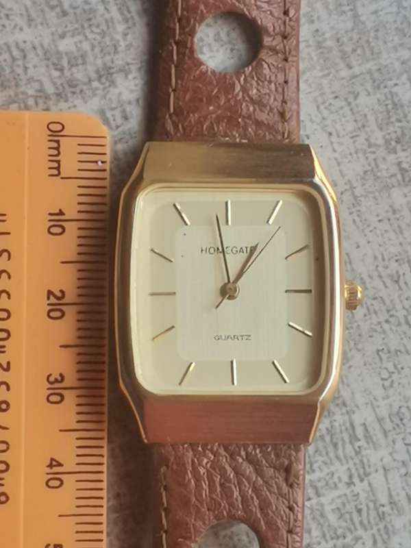MENS VINTAGE HOMEGATE GOLD PLATED WATCH IN EXCELLENT WORKING CONDITION