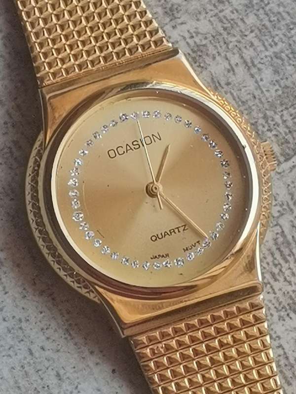 MENS VINTAGE OCCASION GOLD PLATED WATCH IN EXCELLENT WORKING CONDITION