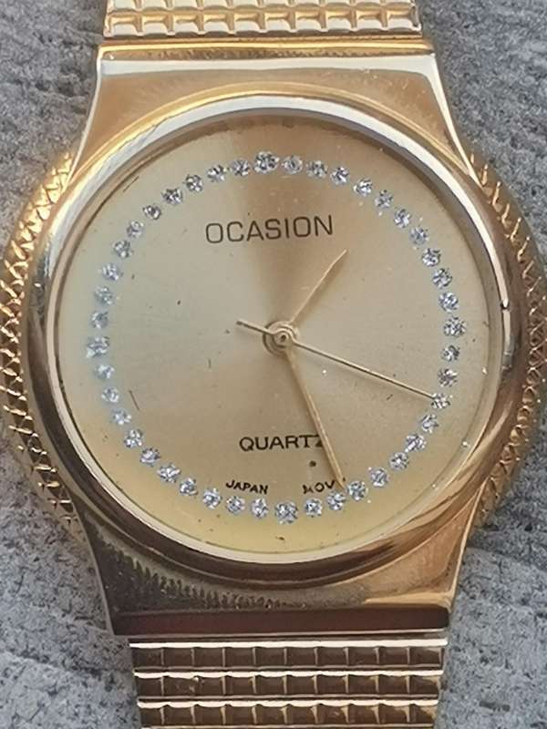 MENS VINTAGE OCCASION GOLD PLATED WATCH IN EXCELLENT WORKING CONDITION