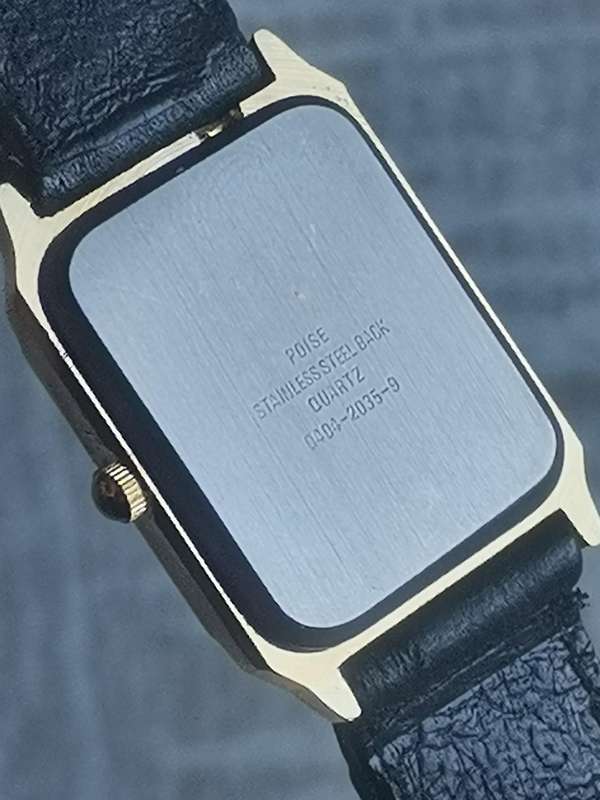 STUNNING LADIES POISE GOLD PLATED WATCH IN EXCELLENT WORKING CONDITION